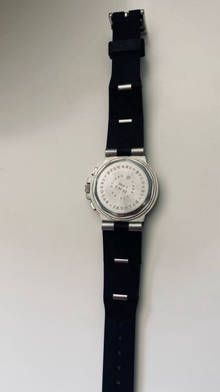 Reloj Bulgari Cronógrafo Negro/Plata