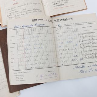 6 Libretas Escolares Antiguas Colegio Presentación