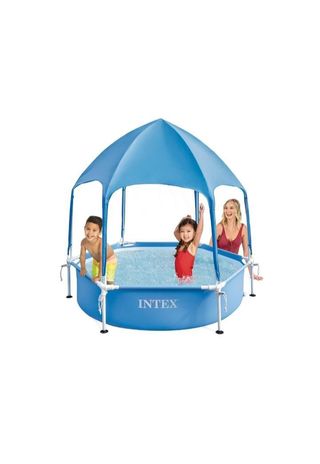 Piscina desmontable con toldo 