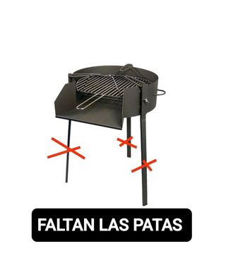 Barbacoa redonda 60cm - Negra