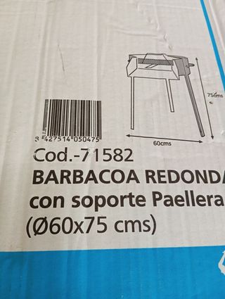 Barbacoa redonda 60cm - Negra