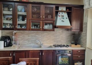 Cucina arte povera casse multistrato