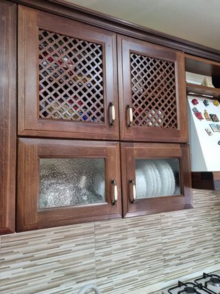Cucina arte povera casse multistrato