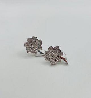 Pendientes Oro Blanco 18k Diamantes