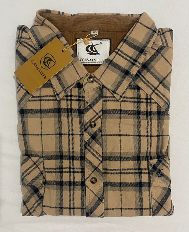 Camisa Franela Coevals Club Hombre 4XL Algodón