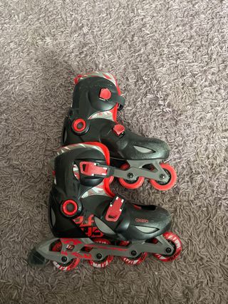 Patines en línea Oxelo negros y rojos