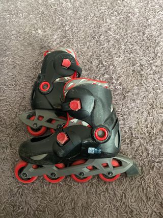 Patines en línea Oxelo negros y rojos