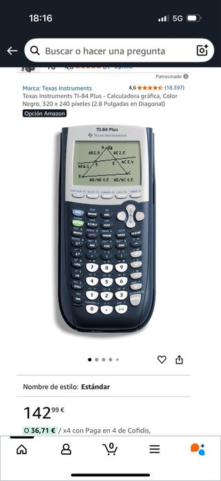 Calculadora TI-84 Plus Texas Instruments