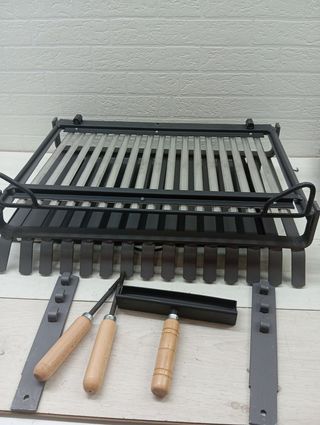 Barbacoa con Parrilla 60x43 carbón alta calidad 