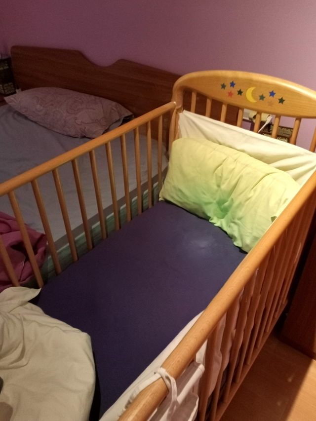 Cuna de madera 60x120 cm