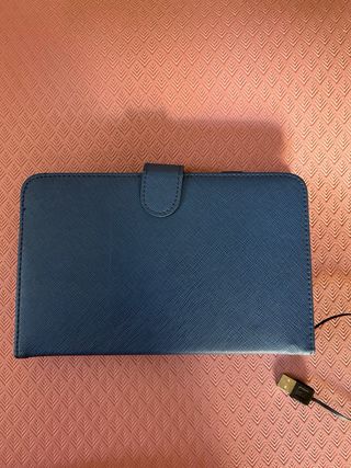 Funda para tablet con teclado USB azul