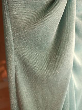 Vestido fiesta midi turquesa