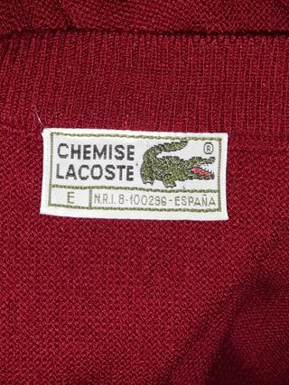Jersey Lacoste Rojo.