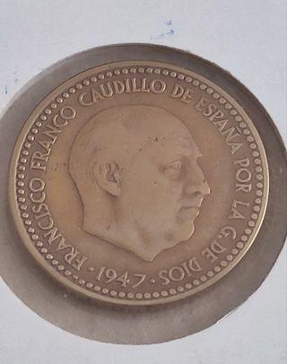 Moneda 1 Peseta 1947 Franco Madrid 1947*(19/53)