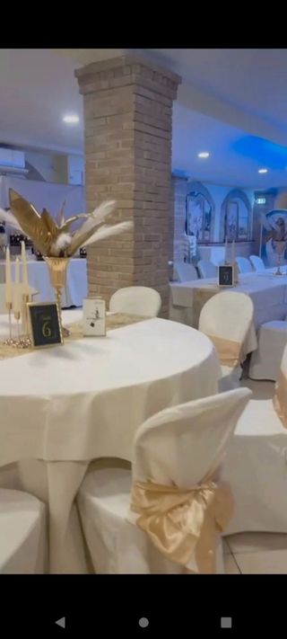 31 Cartoncini per numeri tavoli oro e nero