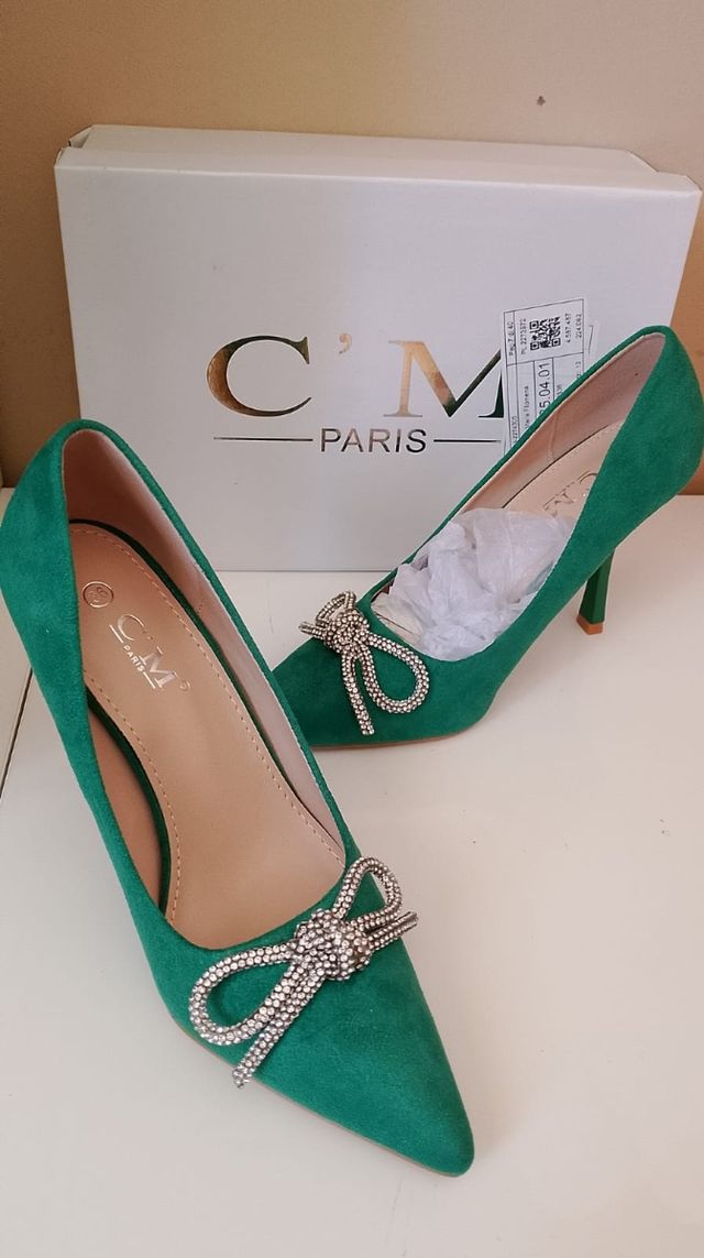 Sandali CM Paris verdi tacco 36