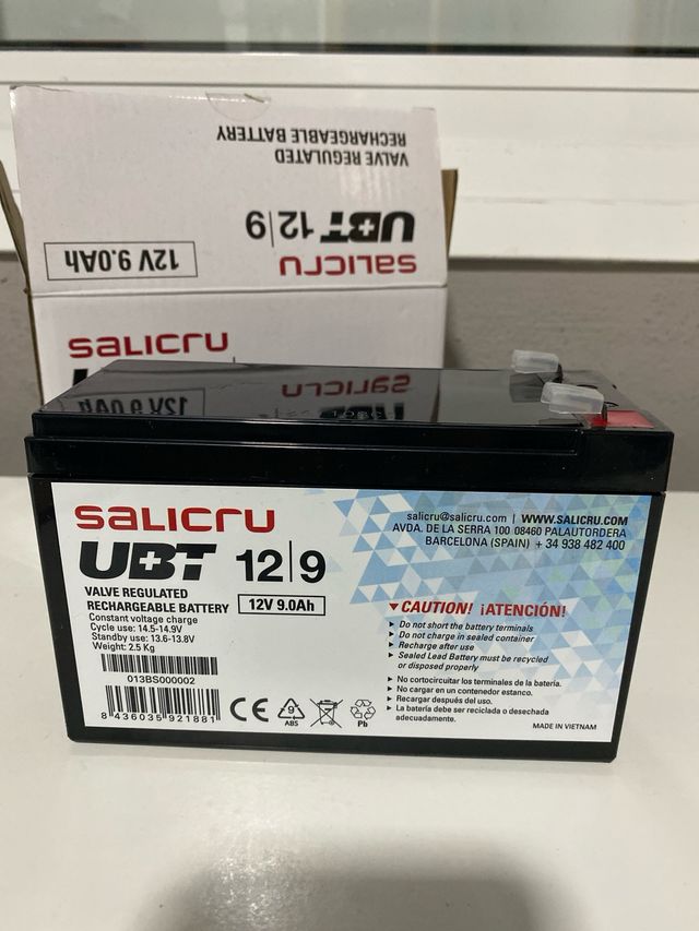 Batería Salicru 12V 9Ah
