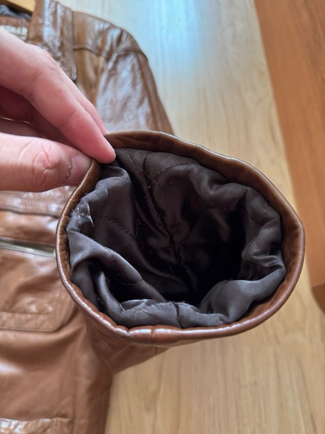 Chaqueta de Piel Marrón Kromar Artesano