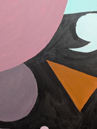 Cuadro abstracto grande cubismo moderno Original