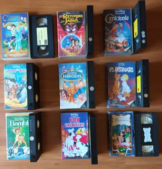 Lote 9 Películas VHS Disney Clásicos