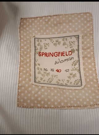 Chaqueta Springfield Algodón Blanca
