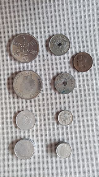 Lote Billetes y Monedas España 1925-1984