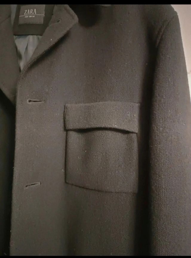 Chaquetón Zara men negro 