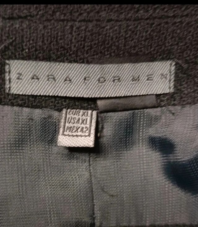 Chaquetón Zara men negro 