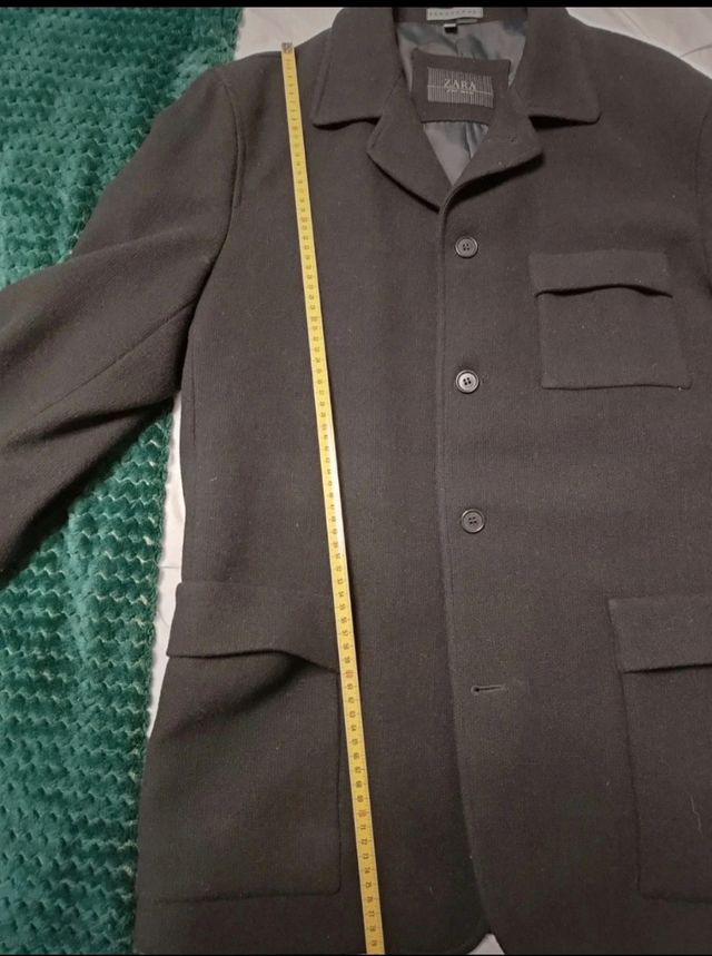 Chaquetón Zara men negro 