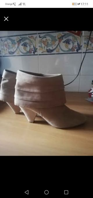 Botines beige