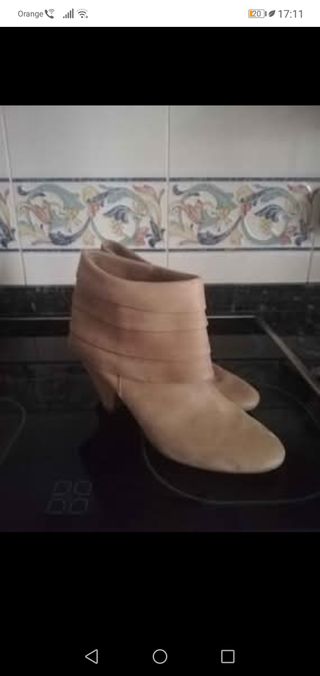 Botines beige