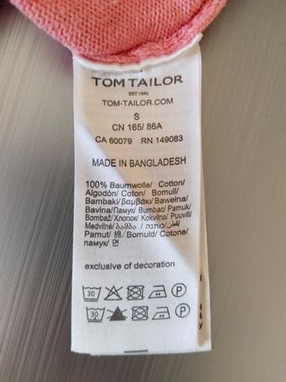 Jersey Tom Tailor 100 algodón elegante 