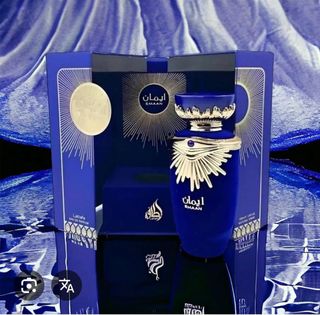 Perfume Lattafa Emaan Azul y Dorado