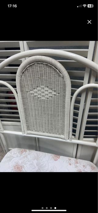 Cabecero de bambú y ratán