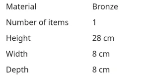 Figura de bronce mujer sentada