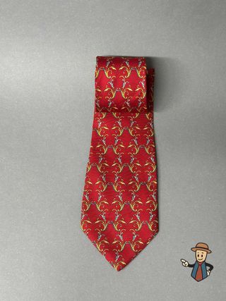 Corbata Alberto Pano Seda Roja Diseño Clásico