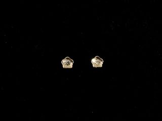 pendientes oro 18k con piedra con circonita