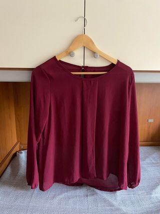 Maglietta donna color granata