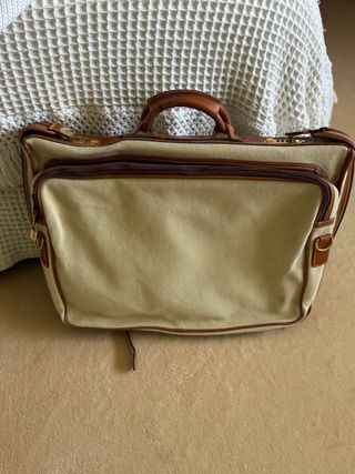 Porta trajes vintage beige