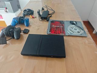 Play Station 2 Slim Negra + Accesorios
