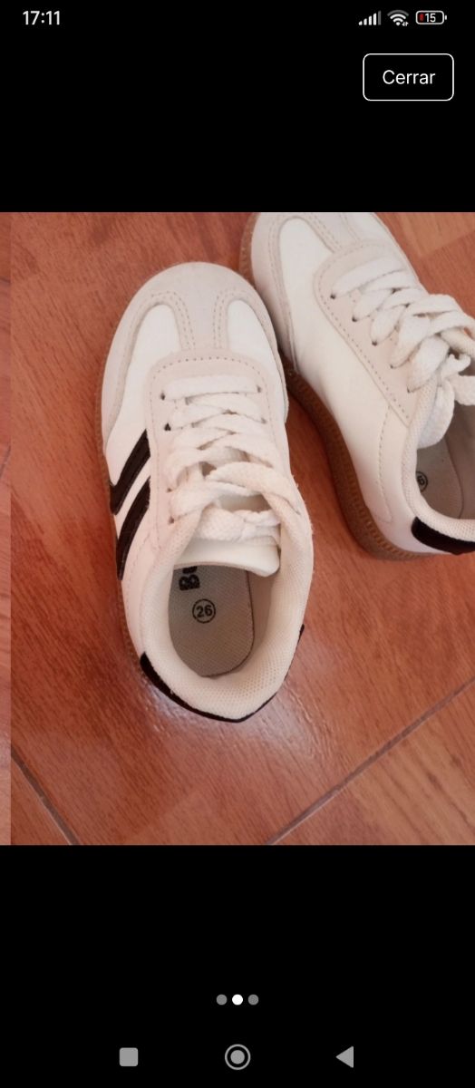 Zapatillas Blancas Talla 26.