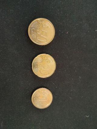 Lote 3 Monedas Céntimos Euro España año 2024