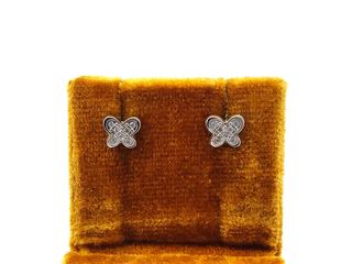 pendientes oro 18k con piedra con circonita