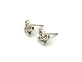 pendientes oro 18k con piedra con circonita