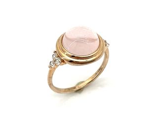 sortija plata 925mm con piedra con cuarzo