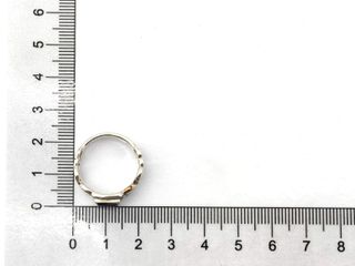 sortija plata 925mm con piedra con cuarzo