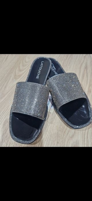 Sandalias Latouche Brillantes Plata