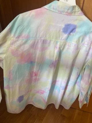 Camisa Bershka Tie-Dye Multicolor Talla L