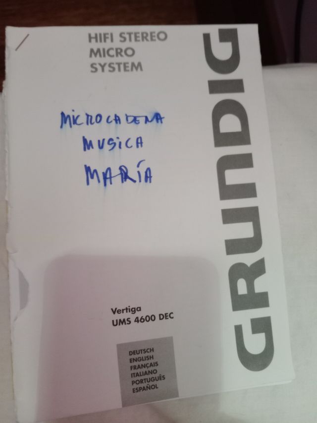 Microcadena Grundig gris