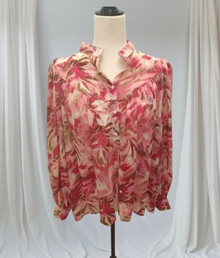 Blusa manga larga estampada